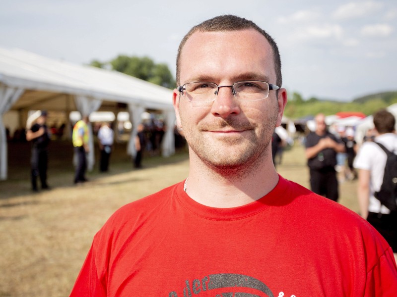 Er hat das Festival angemeldet: NPD-Politiker Sebastian Schmidtke. Er war vorher einer der führenden Köpfe der als gewaltbereit geltenden „Autonomen Nationalisten“ (AN).