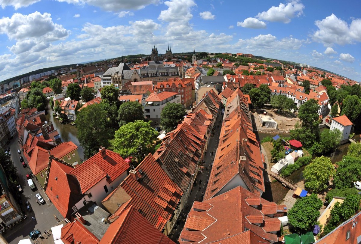 Blick über Erfurt