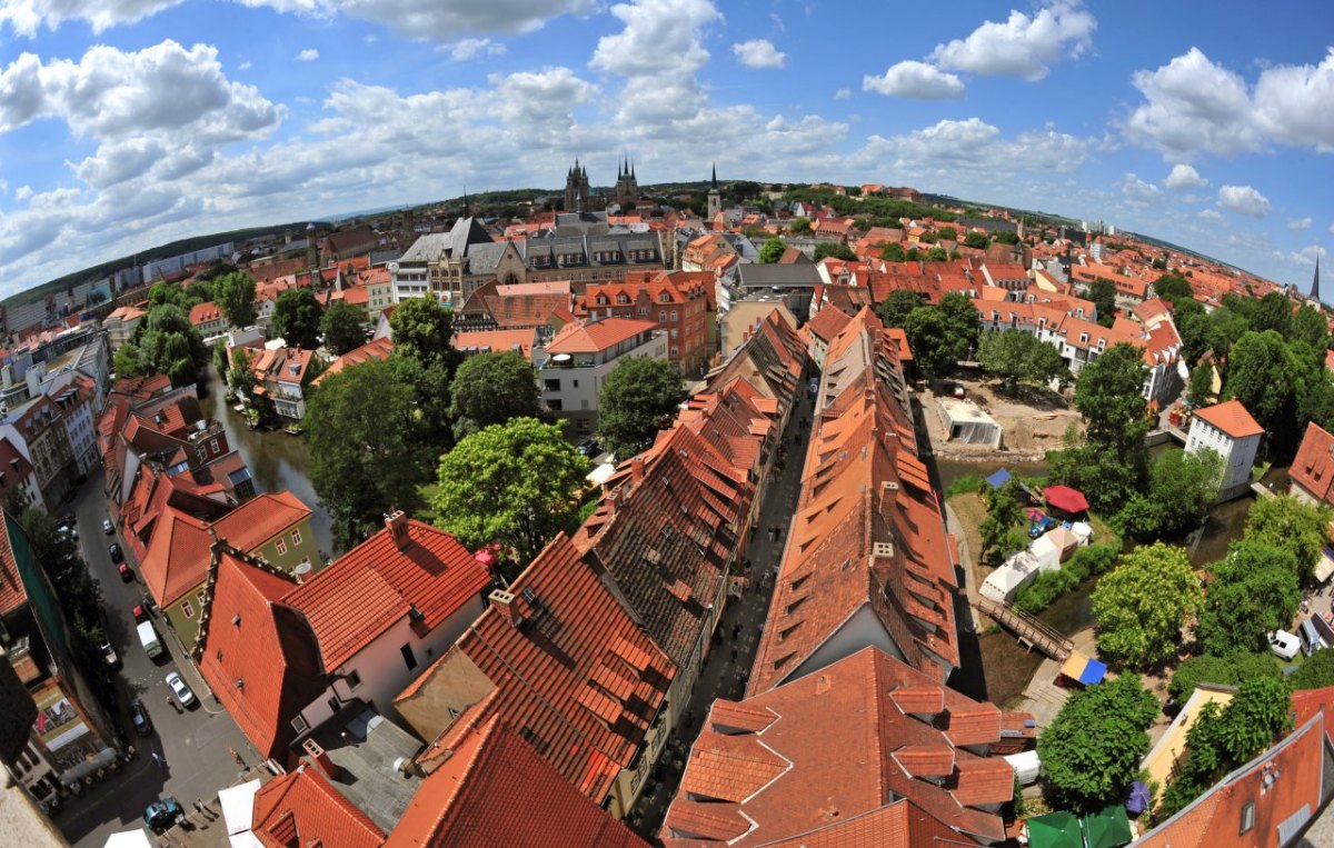 Blick über Erfurt