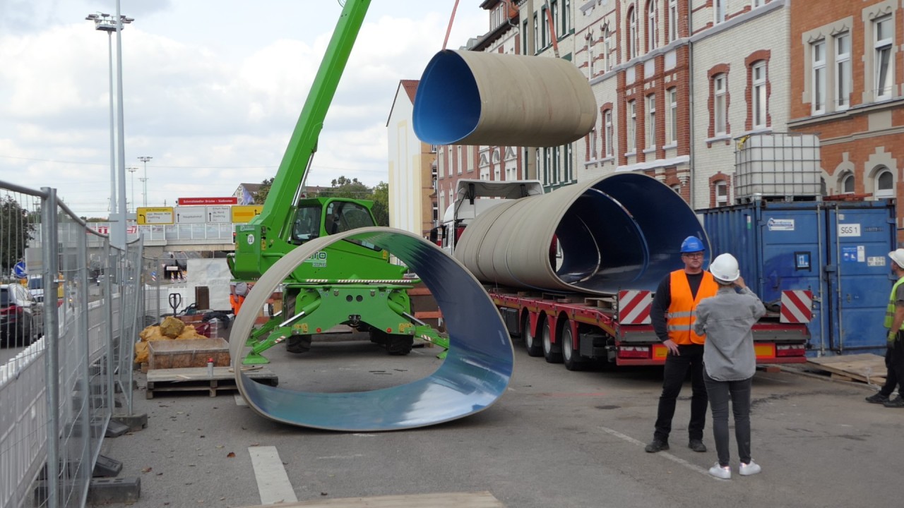 Insgesamt 550 Meter werden in Erfurt erneuert. 