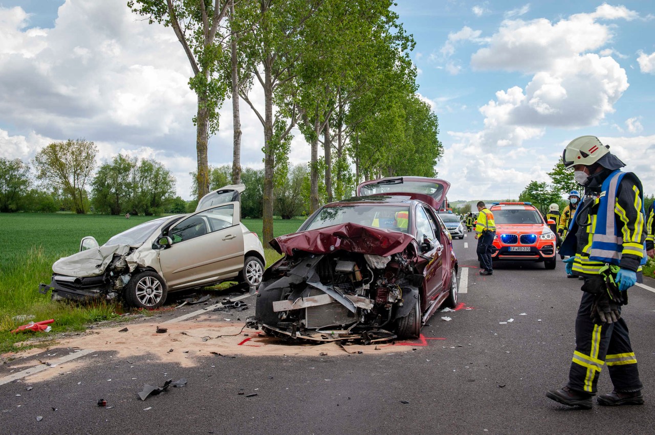 So brutal sah der Unfall bei Erfurt am Samstagnachmittag aus. 