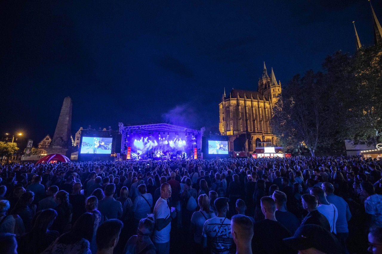 So sah das Krämerbrückenfest in Erfurt noch 2019 aus. (Symbolbild)