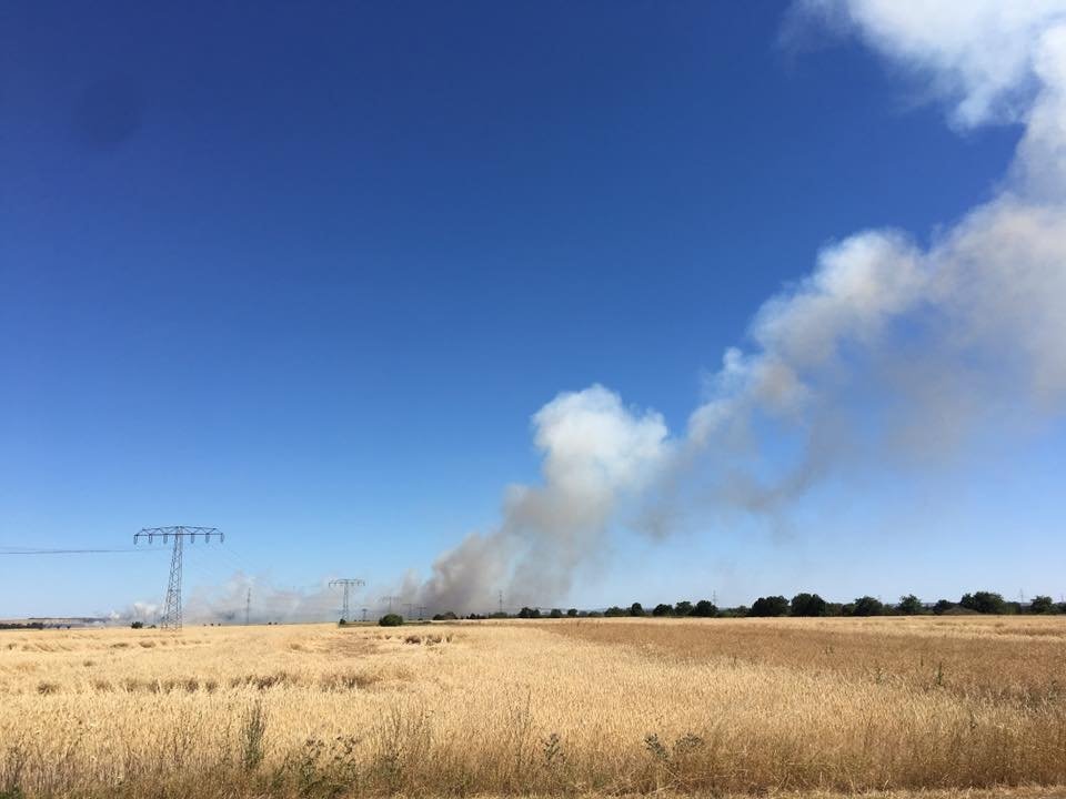 Feldbrand bei Erfurt