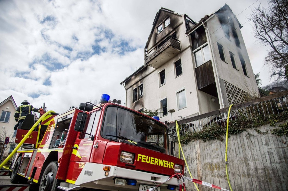 Feuerwehr Feuer Haus Hausbrand