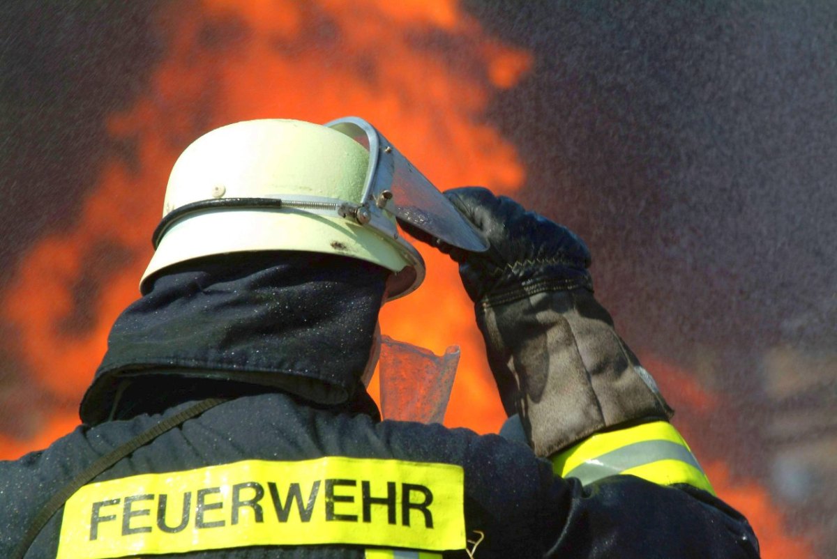 Feuerwehrmann im Einsatz