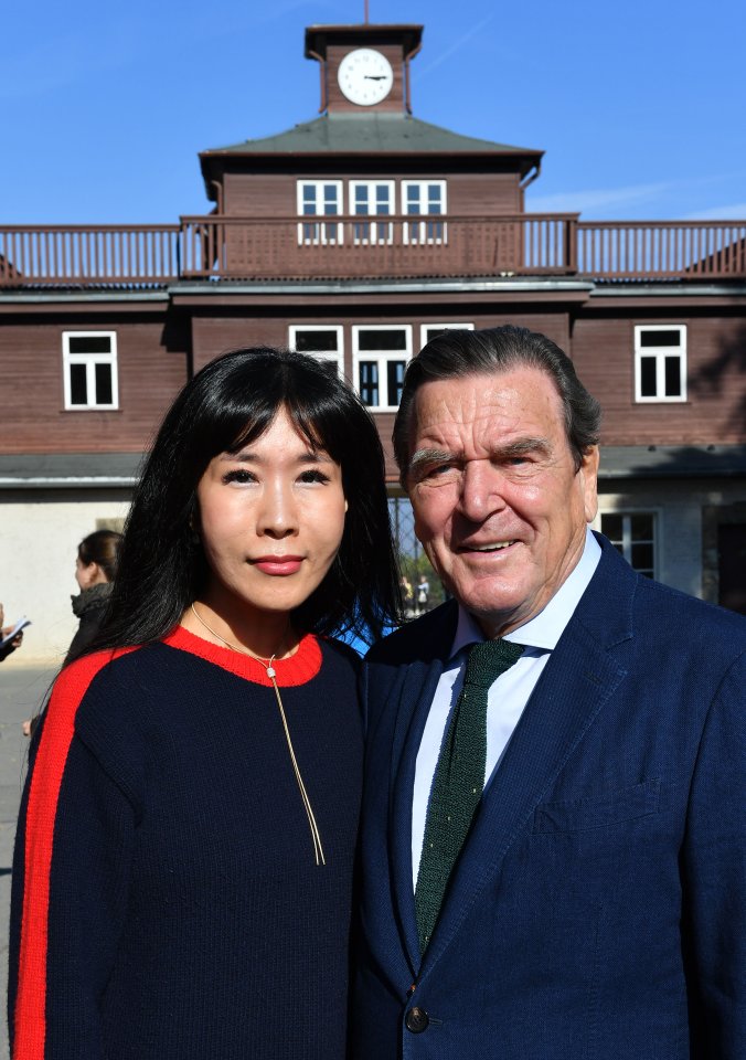 Gerhard Schröder und Soyeon Kim auf Hochzeitsreise in Buchenwald