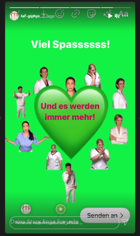 Bei Instagram gibt es neue IaF-Gifs.