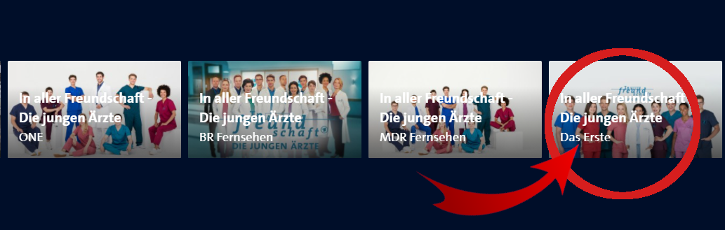 Blick in die Mediathek: Nicht bei allen Optionen findet man auch die aktuelle Folge.