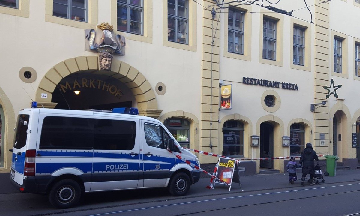 LKA untersucht Restaurant Kreta in Erfurt nach Feuer