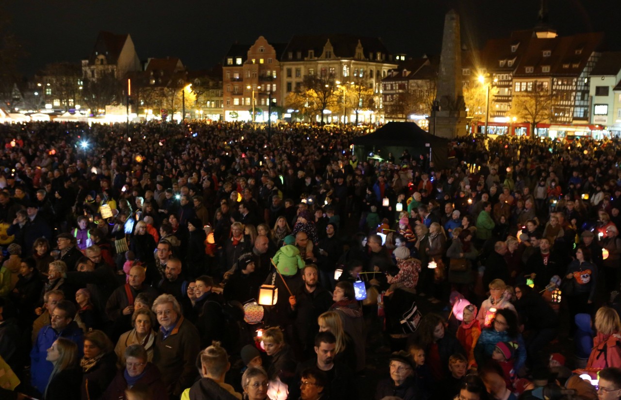 So voll wird es beim Martini-Fest in Erfurt dieses Jahr wohl nicht. (Archivbild)