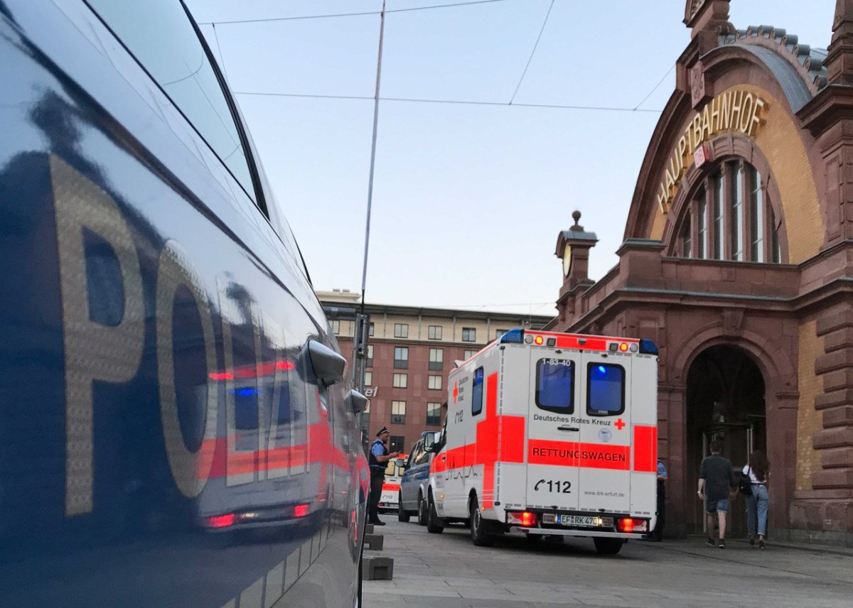 Messerstecherei Erfurt Hauptbahnhof