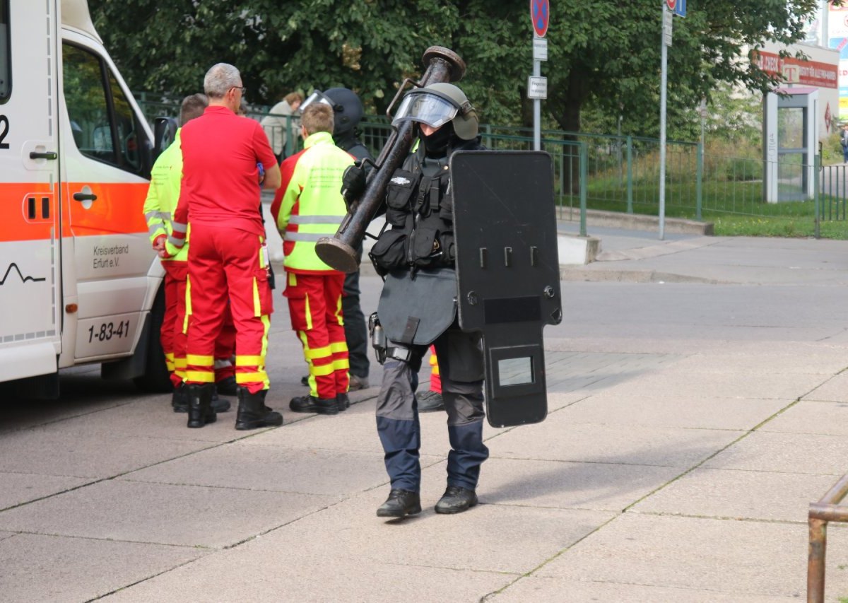 SEK-Einsatz Erfurt Moskauer Platz