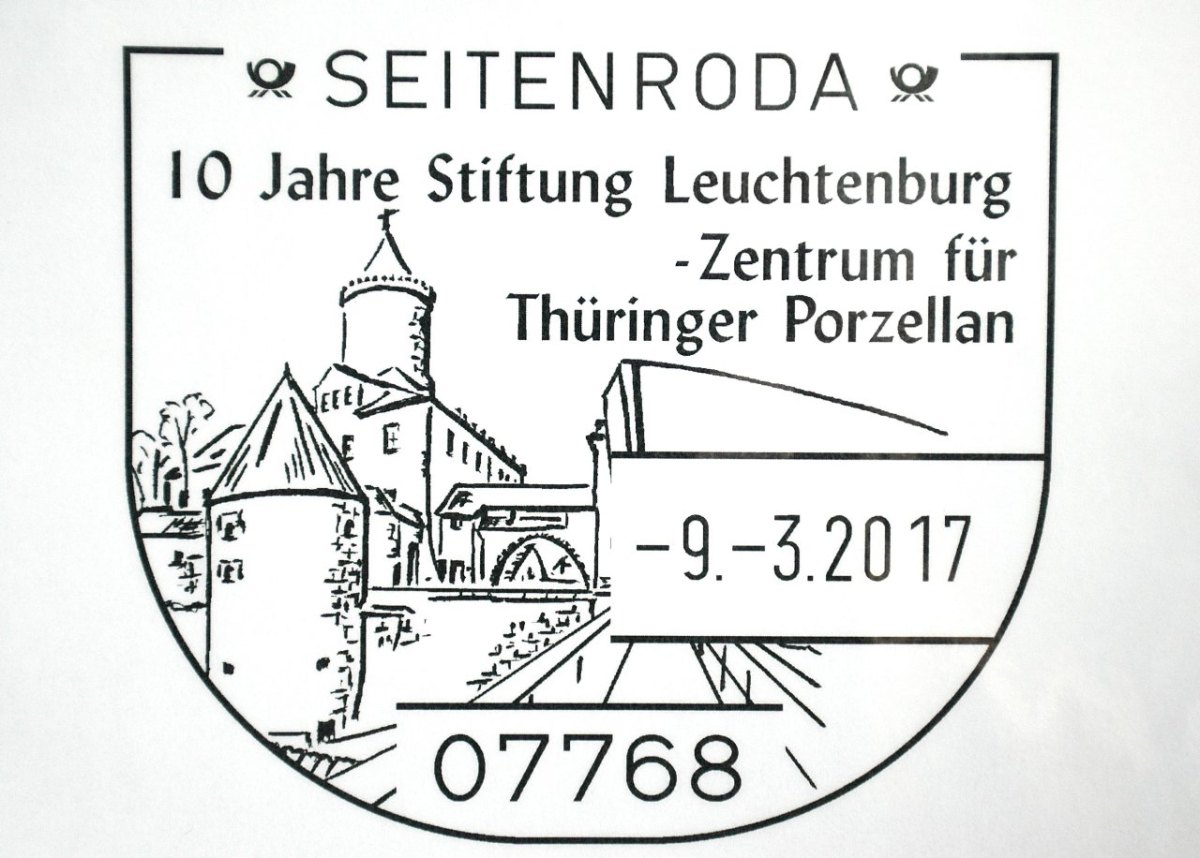 Sonderstempel, Deutsche Post, Seitenroda, Leuchtenburg, Stiftung, Leuchtenburg-Stiftung