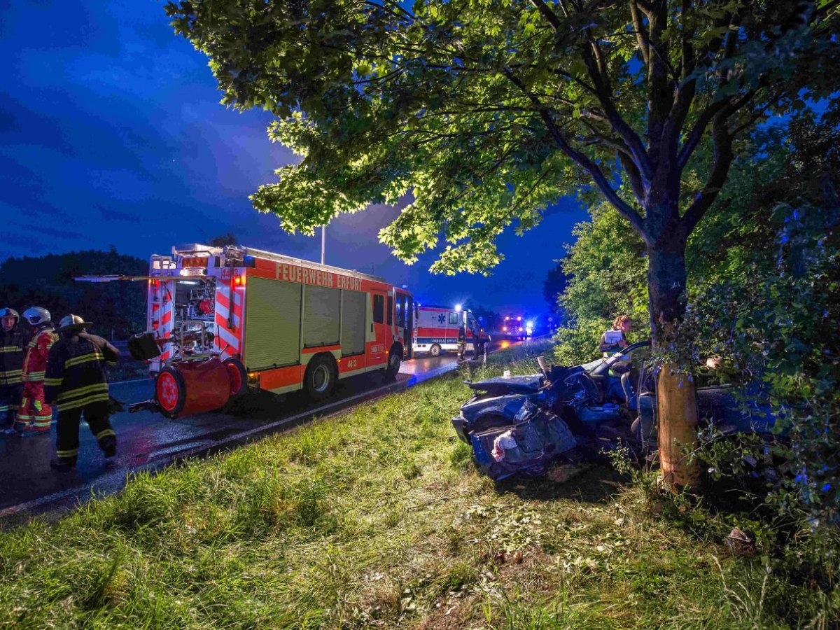 Unfall B7 bei Erfurt