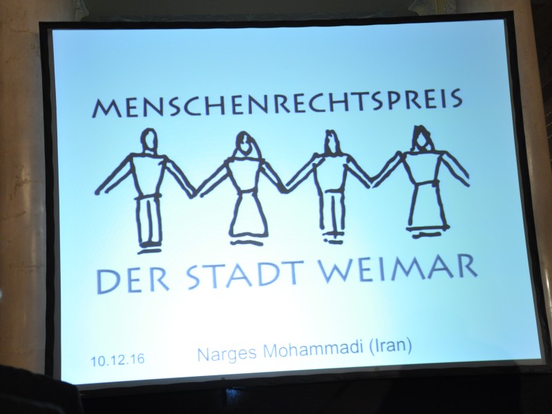 Verleihung des Weimarer Menschenrechtpreis 