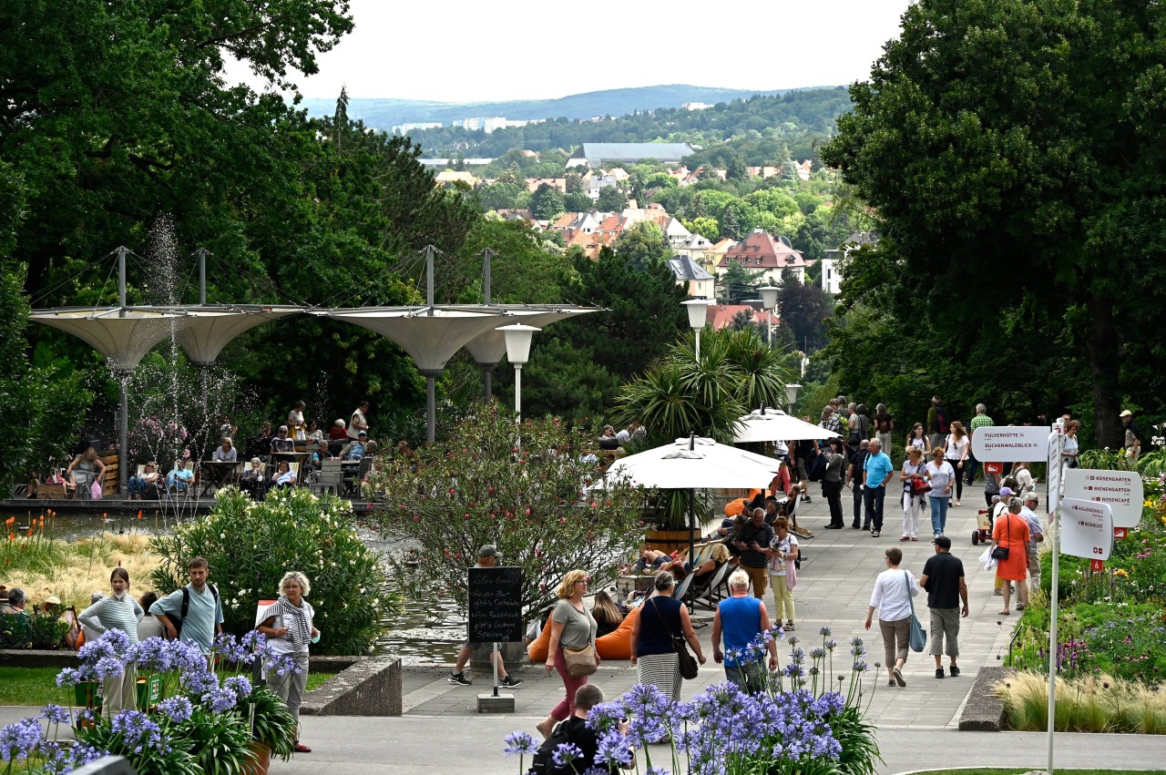 Die Buga Erfurt hat eine neue Attraktion im egapark! Besucher haben nur eine Frage. 