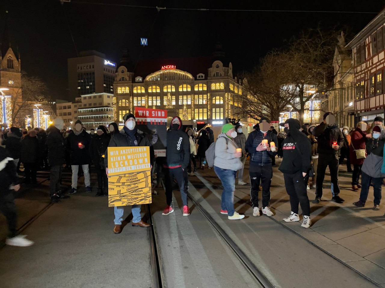 Am Wochenende kam es zu Corona-Protesten in Erfurt. 