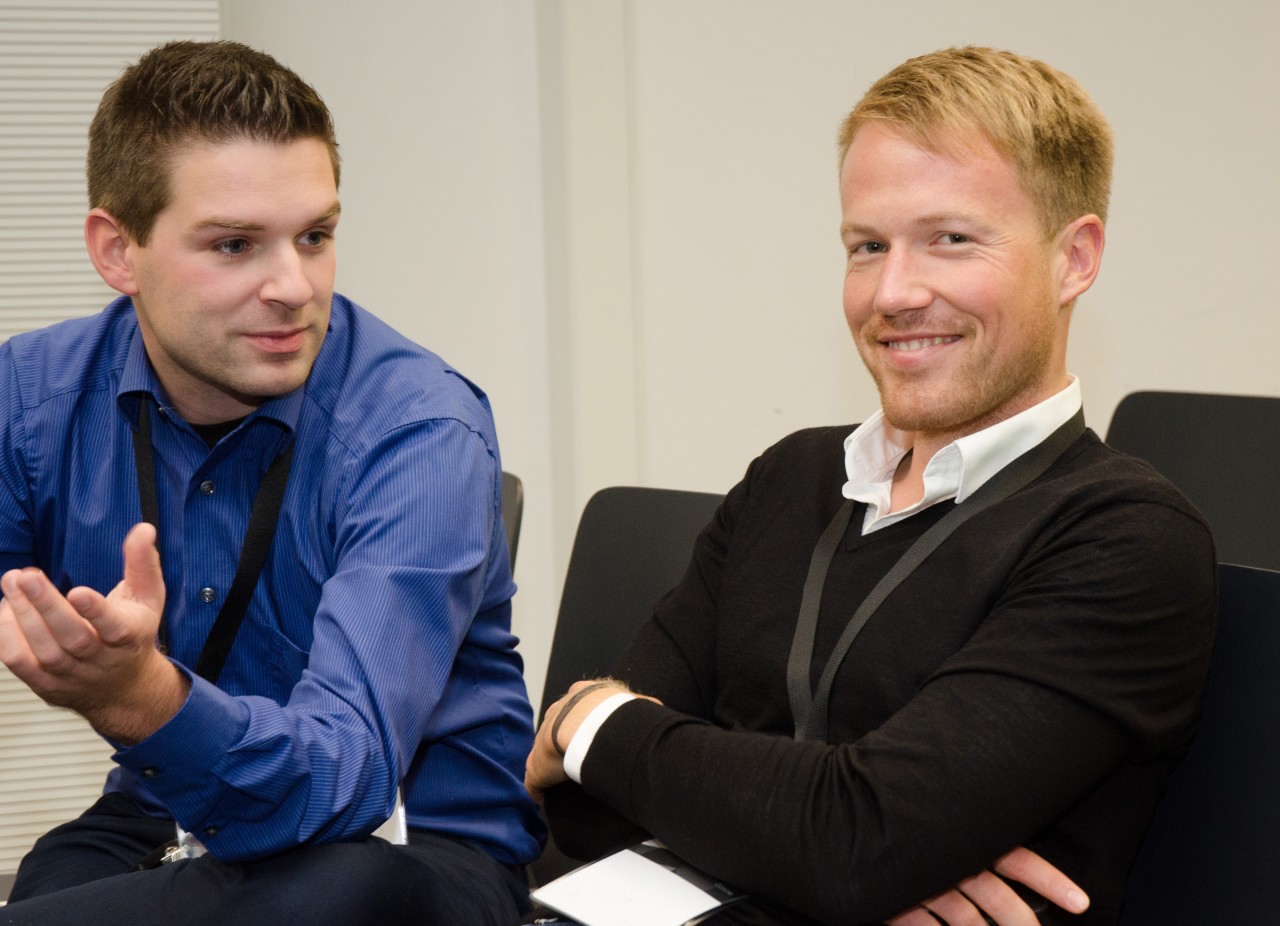 Die beiden Gründer von Yazio: Sebastian Weber (links) und Florian Weißenstein.