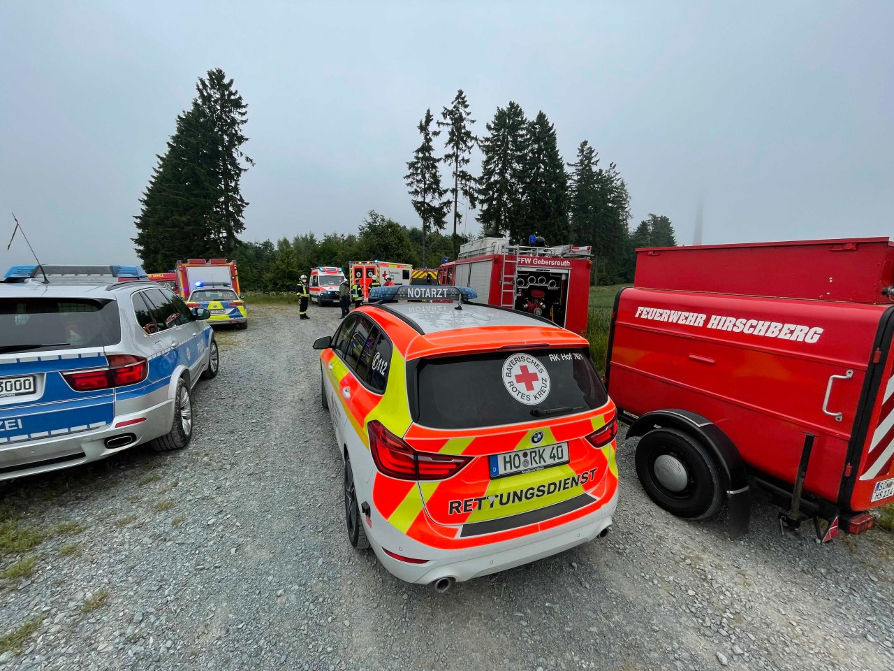 Zahlreiche Kräfte waren am Mittwoch im Einsatz.