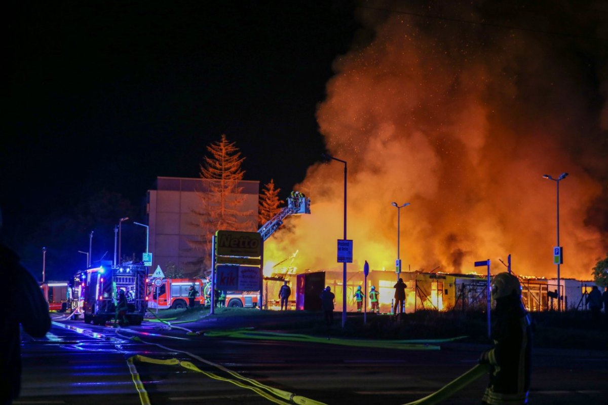 netto gotha brand feuer feuerwehr