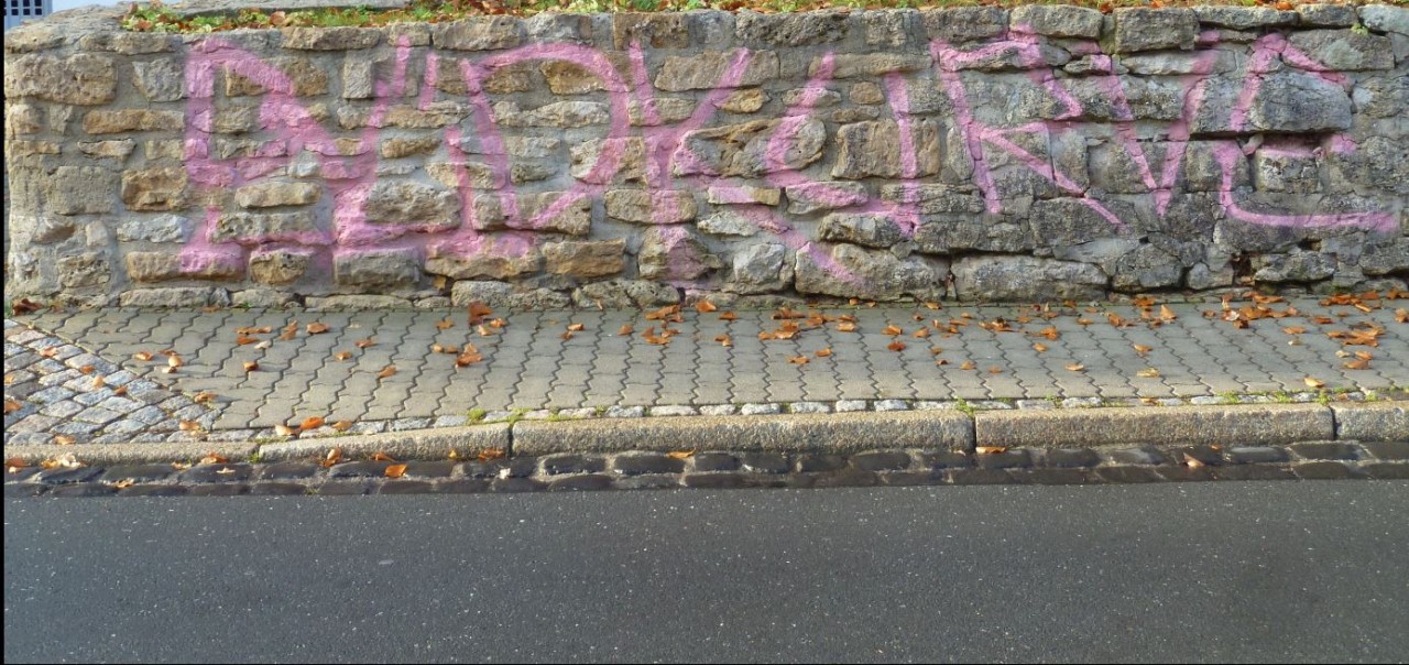 Südkurve-Graffito in der Johann-Friedrich-Straße in Jena