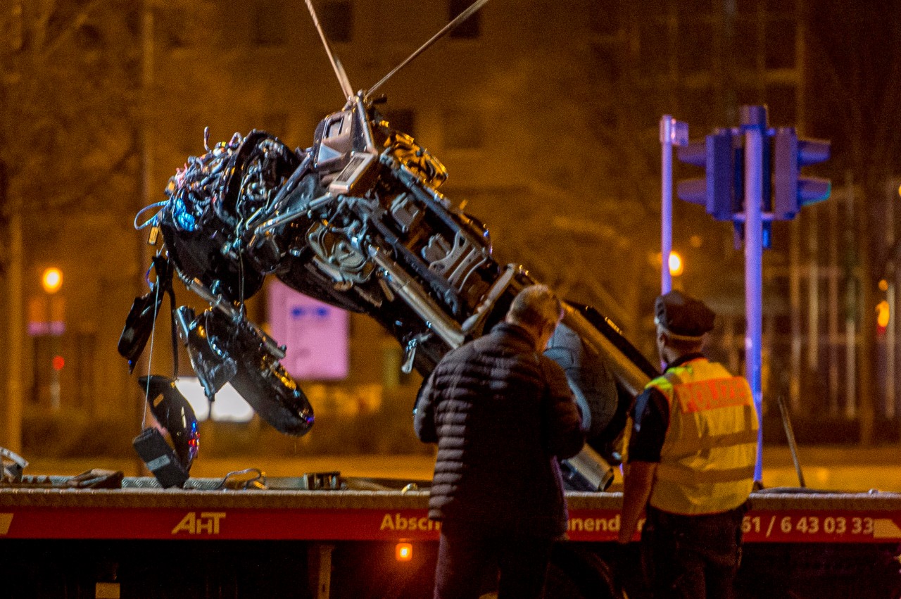 Schlimmer Unfall in Erfurt.