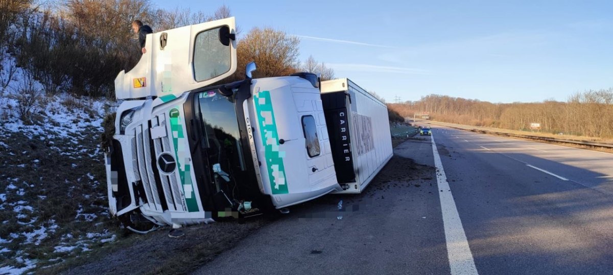 a4 lkw unfall erfurt