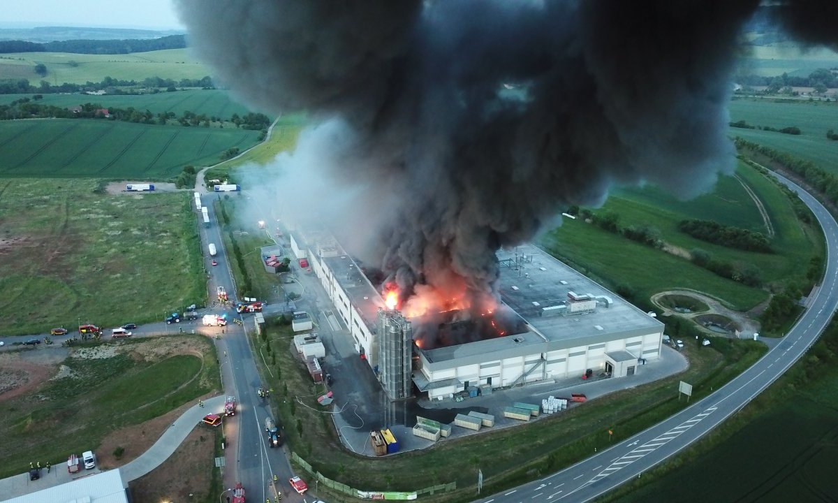 Thüringen Großbrand Bäckerei