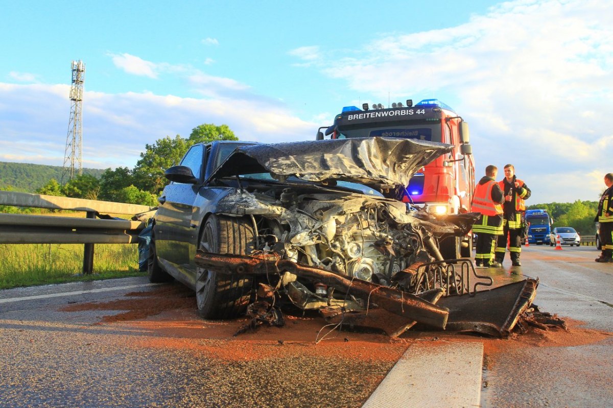 a38 thüringen unfall