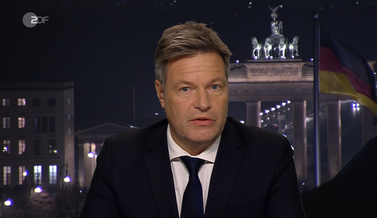 Robert Habeck im ZDF-Interview.