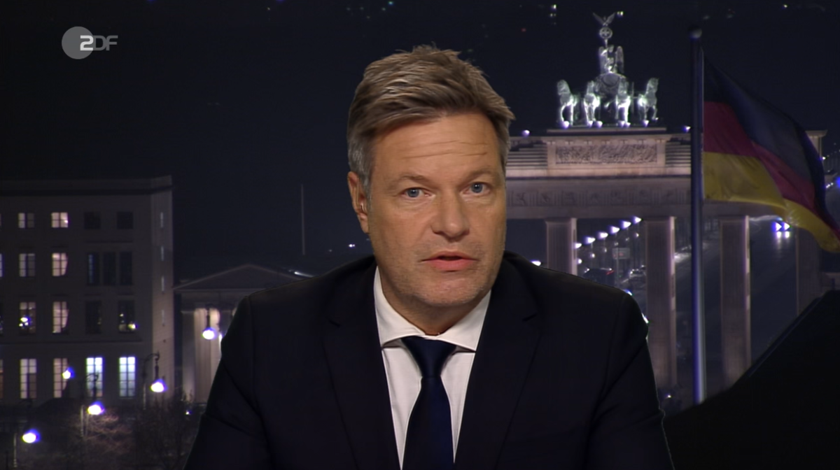 Robert Habeck im ZDF-Interview.