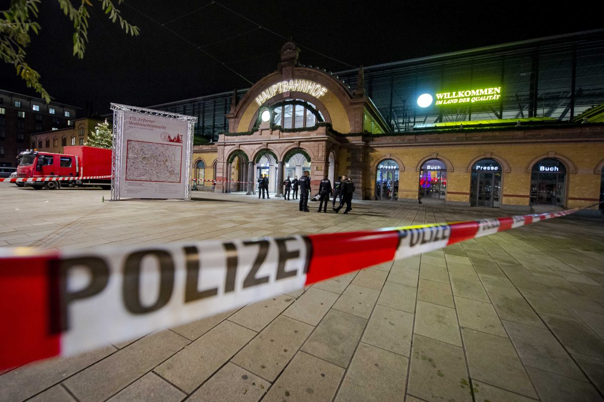 Polizeieinsatz am Hauptbahnhof in Erfurt!