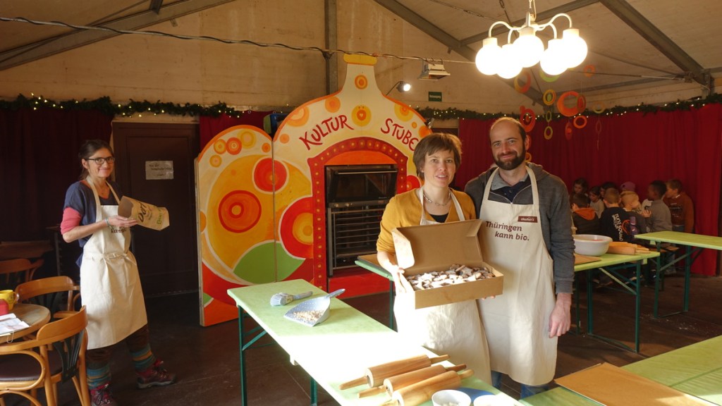 Weihnachtsmarkt Erfurt Öko-Backstube