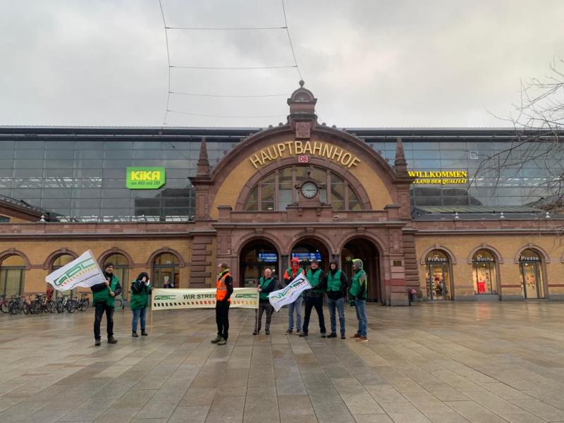 Bahnstreik in Erfurt: Mitarbeiter gehen auf die Barrikaden – „Wir sind sauer“