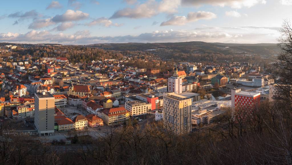 Stadtansicht von Suhl  von oben