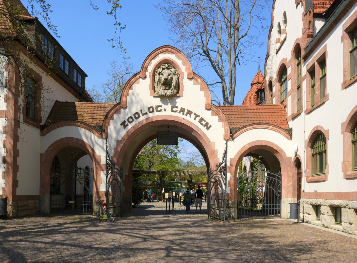 Eingang im Zoo Leipzig